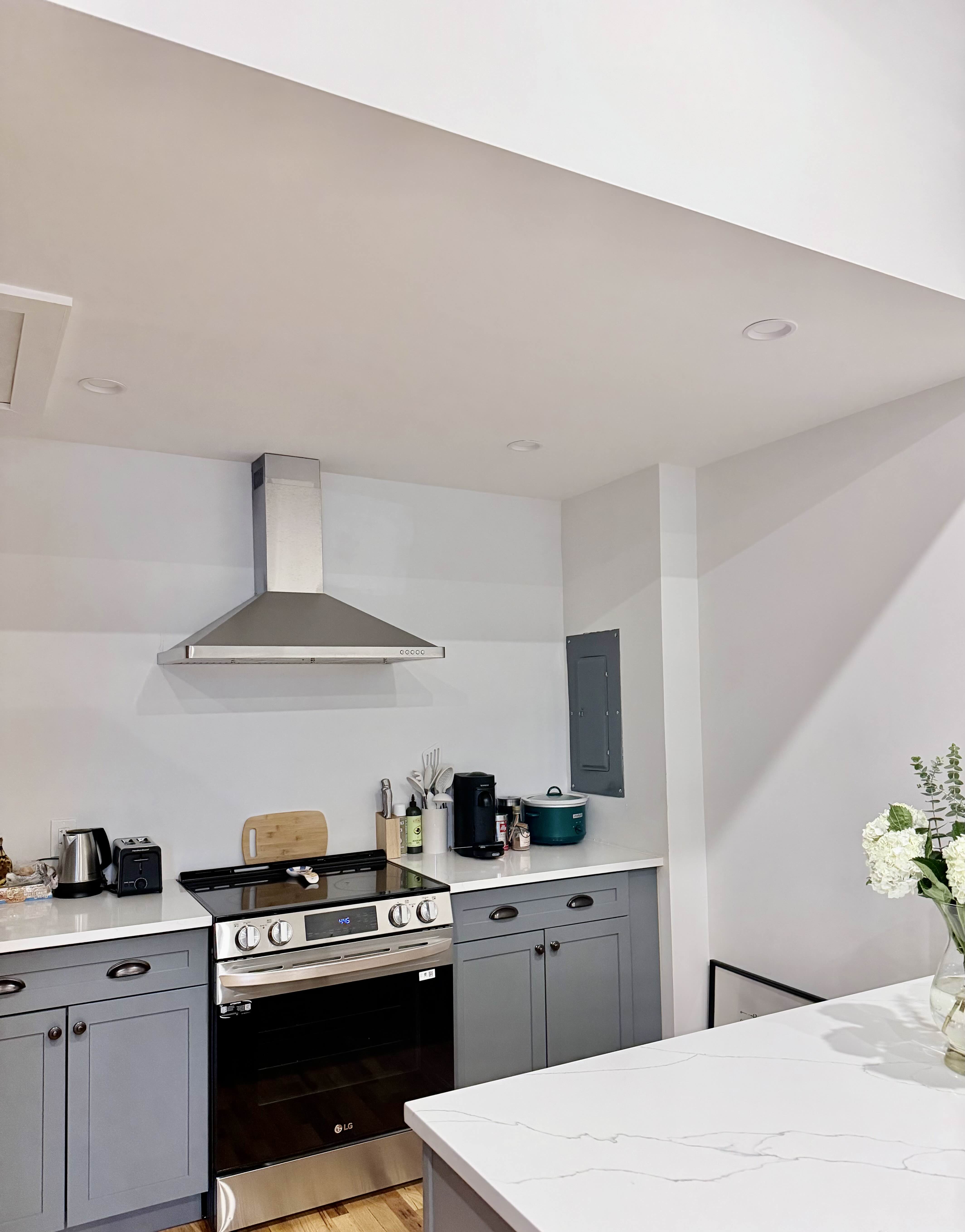 Cleaned interior space